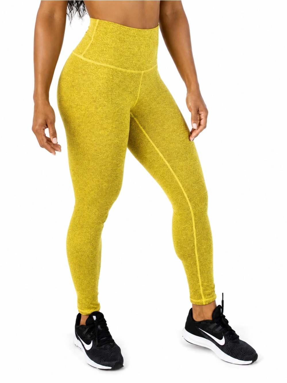 FLEO El Toro Bronze Bamboo Mustard Space Dye Leggings